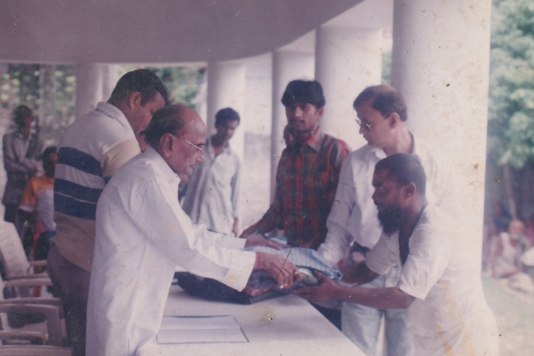 Blanket Distribution on behalf of A.G Church School, Bettiah through the Club.